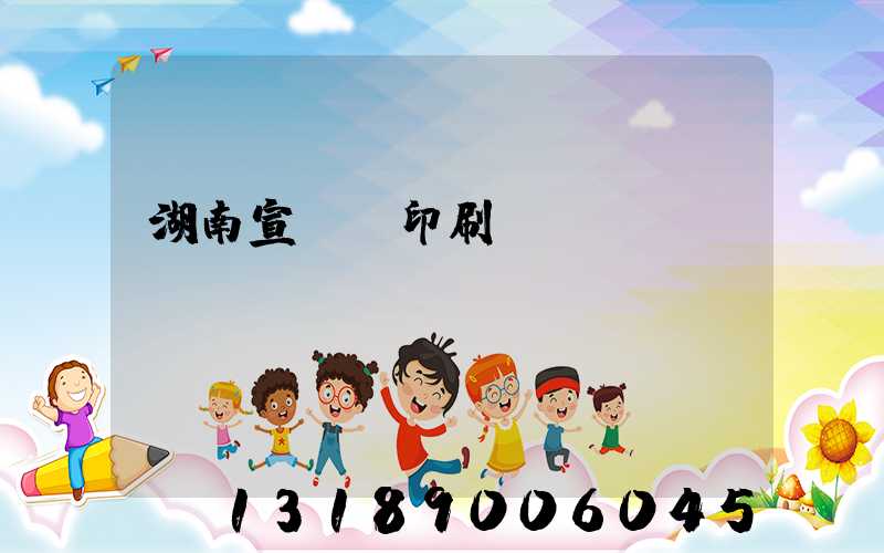 湖南宣傳冊印刷設計