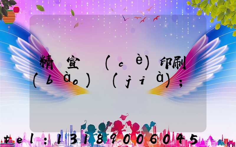 精裝宣傳冊(cè)印刷報(bào)價(jià)